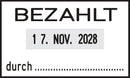 Trodat 4750 - Dateur 41 x 24 mm - Max. 2 lignes et/ou logo