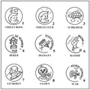 Timbre de récompense diamètre 30 mm avec manche en bois et boîte à encre GRATUITE